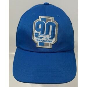 Idegy Detroit Lions Hat Mens OSFM Blue 90 Seasons Miller Lite Adjustable Cap